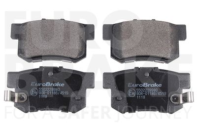 5502229980 EUROBRAKE Комплект тормозных колодок, дисковый тормоз