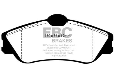 DP21346 EBC Brakes Комплект тормозных колодок, дисковый тормоз