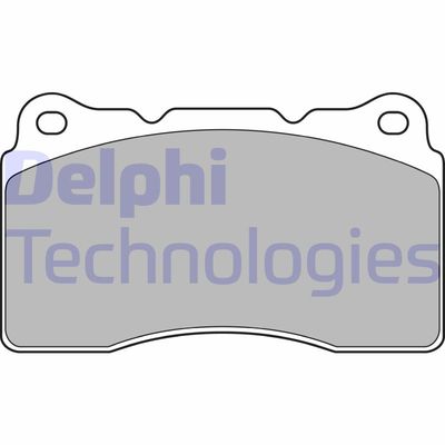 LP1944 DELPHI Комплект тормозных колодок, дисковый тормоз