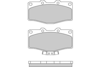 120618 E.T.F. Комплект тормозных колодок, дисковый тормоз