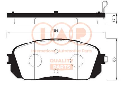 70421053G IAP QUALITY PARTS Комплект тормозных колодок, дисковый тормоз