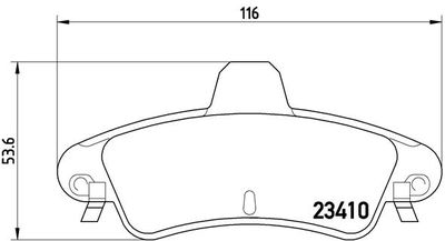 P24070 BREMBO Комплект тормозных колодок, дисковый тормоз