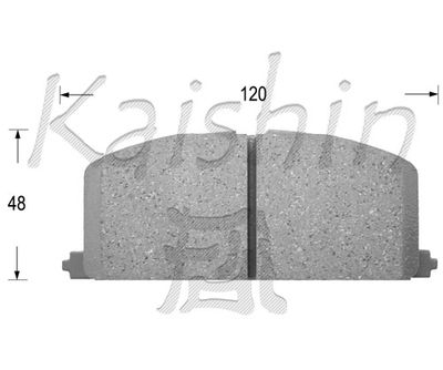 FK2023 KAISHIN Комплект тормозных колодок, дисковый тормоз
