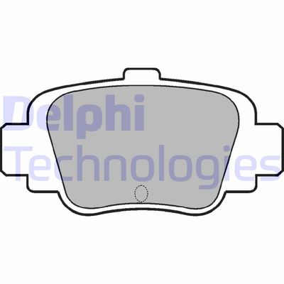 LP780 DELPHI Комплект тормозных колодок, дисковый тормоз