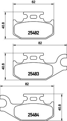 2548201 TEXTAR Комплект тормозных колодок, дисковый тормоз