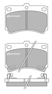 LVXL629 MOTAQUIP Комплект тормозных колодок, дисковый тормоз