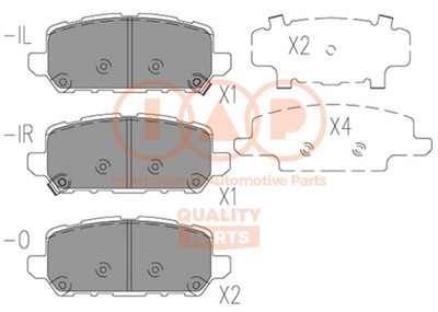 70406071 IAP QUALITY PARTS Комплект тормозных колодок, дисковый тормоз