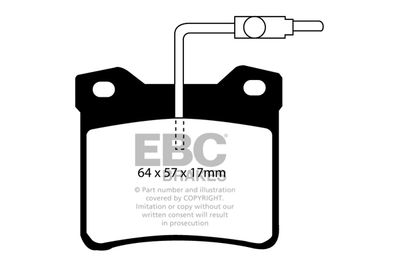 DP2816 EBC Brakes Комплект тормозных колодок, дисковый тормоз