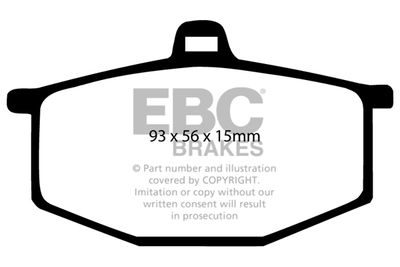 DP284 EBC Brakes Комплект тормозных колодок, дисковый тормоз