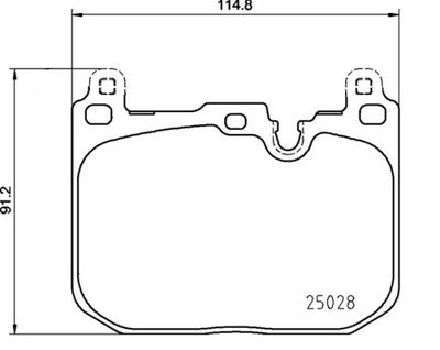 P06110 BREMBO Комплект тормозных колодок, дисковый тормоз