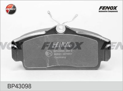 BP43098 FENOX Комплект тормозных колодок, дисковый тормоз
