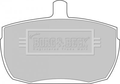 BBP1422 BORG & BECK Комплект тормозных колодок, дисковый тормоз