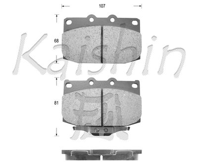 FK3077 KAISHIN Комплект тормозных колодок, дисковый тормоз