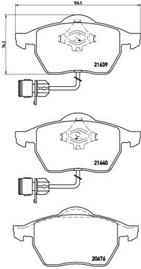 P85040 BREMBO Комплект тормозных колодок, дисковый тормоз