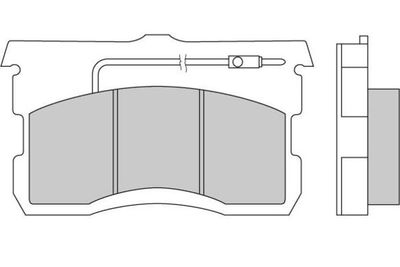 120017 E.T.F. Комплект тормозных колодок, дисковый тормоз