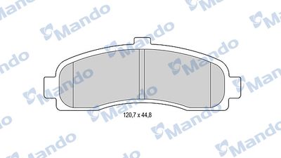 MBF015729 MANDO Комплект тормозных колодок, дисковый тормоз