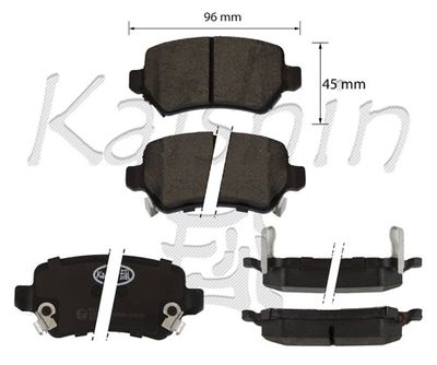 FK11335 KAISHIN Комплект тормозных колодок, дисковый тормоз