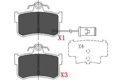 KBP2028 KAVO PARTS Комплект тормозных колодок, дисковый тормоз