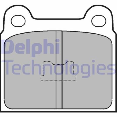 LP76 DELPHI Комплект тормозных колодок, дисковый тормоз