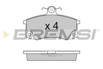 BP2735 BREMSI Комплект тормозных колодок, дисковый тормоз