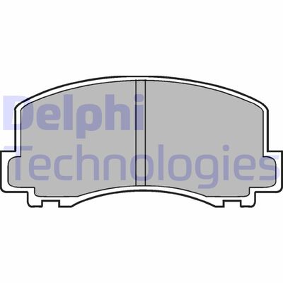 LP452 DELPHI Комплект тормозных колодок, дисковый тормоз