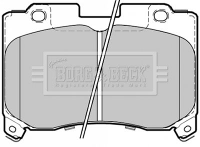 BBP1354 BORG & BECK Комплект тормозных колодок, дисковый тормоз