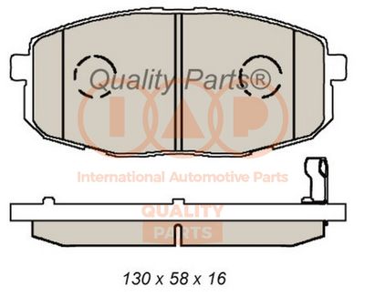 70421077 IAP QUALITY PARTS Комплект тормозных колодок, дисковый тормоз