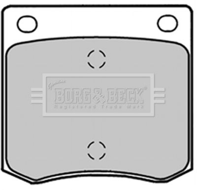 BBP1274 BORG & BECK Комплект тормозных колодок, дисковый тормоз