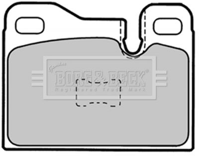 BBP1337 BORG & BECK Комплект тормозных колодок, дисковый тормоз