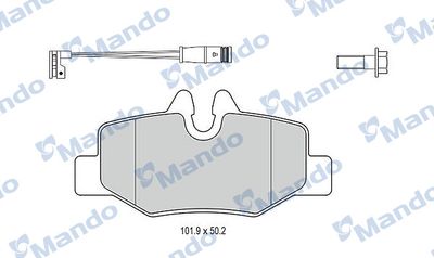 MBF015209 MANDO Комплект тормозных колодок, дисковый тормоз