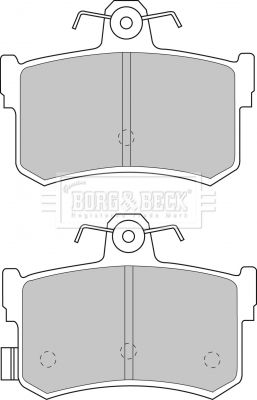 BBP1482 BORG & BECK Комплект тормозных колодок, дисковый тормоз