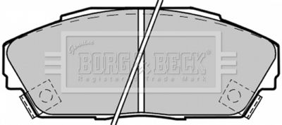 BBP1217 BORG & BECK Комплект тормозных колодок, дисковый тормоз