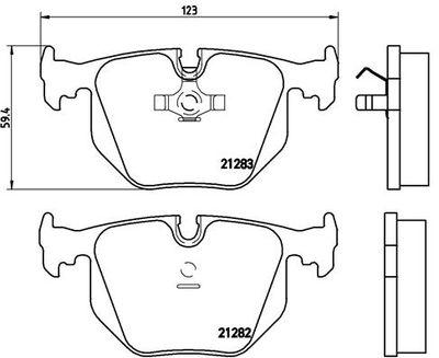 P06016 BREMBO Комплект тормозных колодок, дисковый тормоз