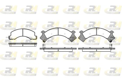 239400 ROADHOUSE Комплект тормозных колодок, дисковый тормоз