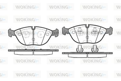 P497300 WOKING Комплект тормозных колодок, дисковый тормоз