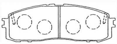 FP0304 FIT Комплект тормозных колодок, дисковый тормоз