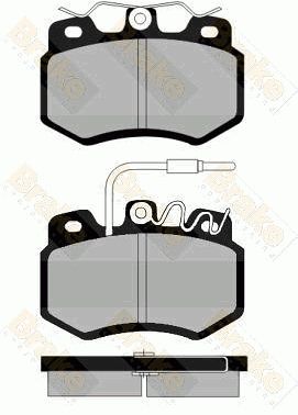 PA472 Brake ENGINEERING Комплект тормозных колодок, дисковый тормоз