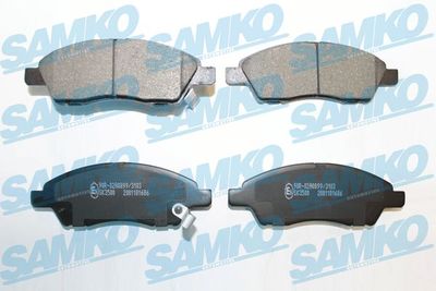 5SP1686 SAMKO Комплект тормозных колодок, дисковый тормоз