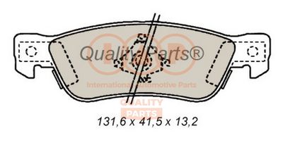 70409012 IAP QUALITY PARTS Комплект тормозных колодок, дисковый тормоз