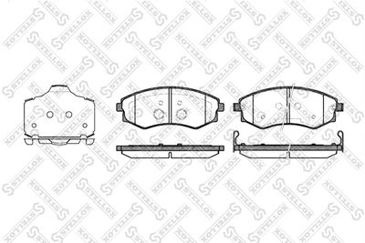 329003BSX STELLOX Комплект тормозных колодок, дисковый тормоз
