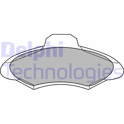 LP1139 DELPHI Комплект тормозных колодок, дисковый тормоз