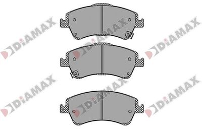 N09781 DIAMAX Комплект тормозных колодок, дисковый тормоз