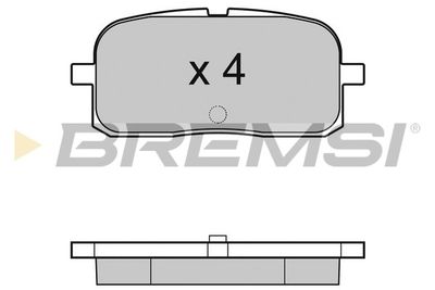 BP2988 BREMSI Комплект тормозных колодок, дисковый тормоз