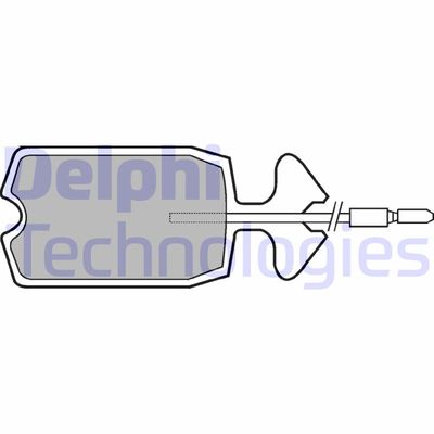 LP176 DELPHI Комплект тормозных колодок, дисковый тормоз