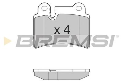 BP3302 BREMSI Комплект тормозных колодок, дисковый тормоз