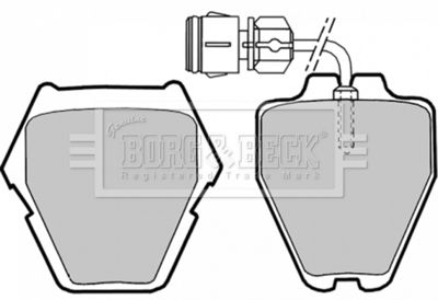 BBP1780 BORG & BECK Комплект тормозных колодок, дисковый тормоз