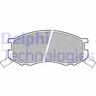 LP1461 DELPHI Комплект тормозных колодок, дисковый тормоз