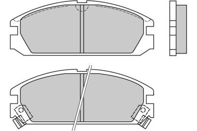 120349 E.T.F. Комплект тормозных колодок, дисковый тормоз