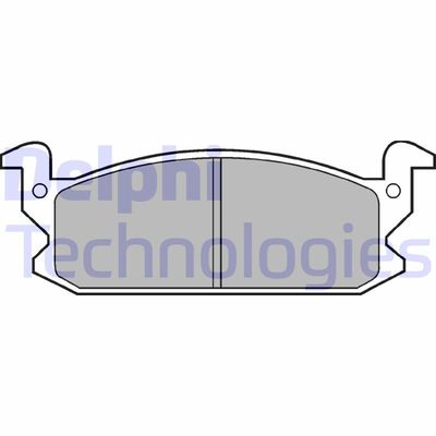 LP399 DELPHI Комплект тормозных колодок, дисковый тормоз