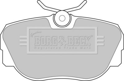 BBP1119 BORG & BECK Комплект тормозных колодок, дисковый тормоз